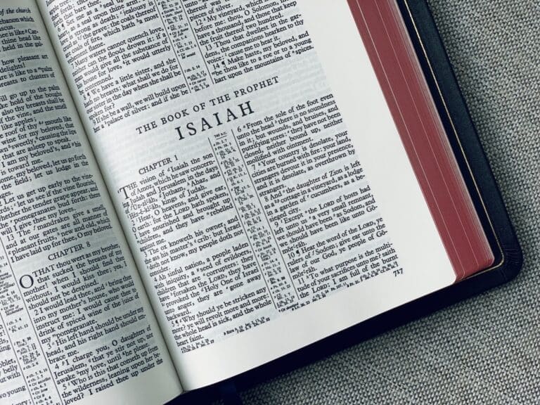 First page of Isaiah