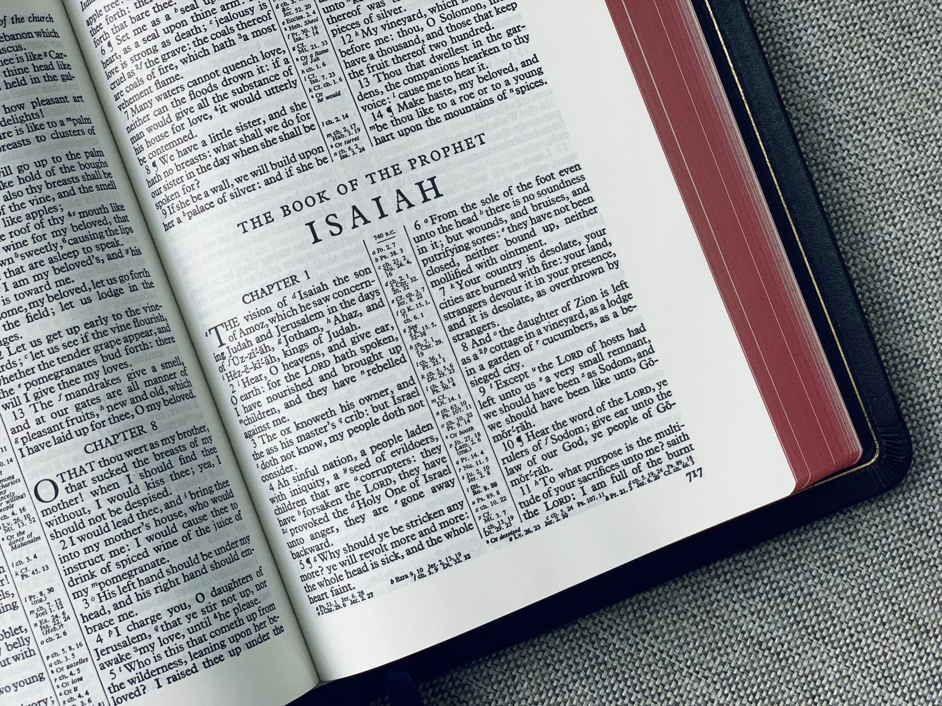First page of Isaiah